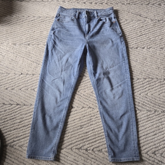American Eagle women mom jean 4S Short Stretch Comfy French Girl Minimalist - Picture 3 of 14